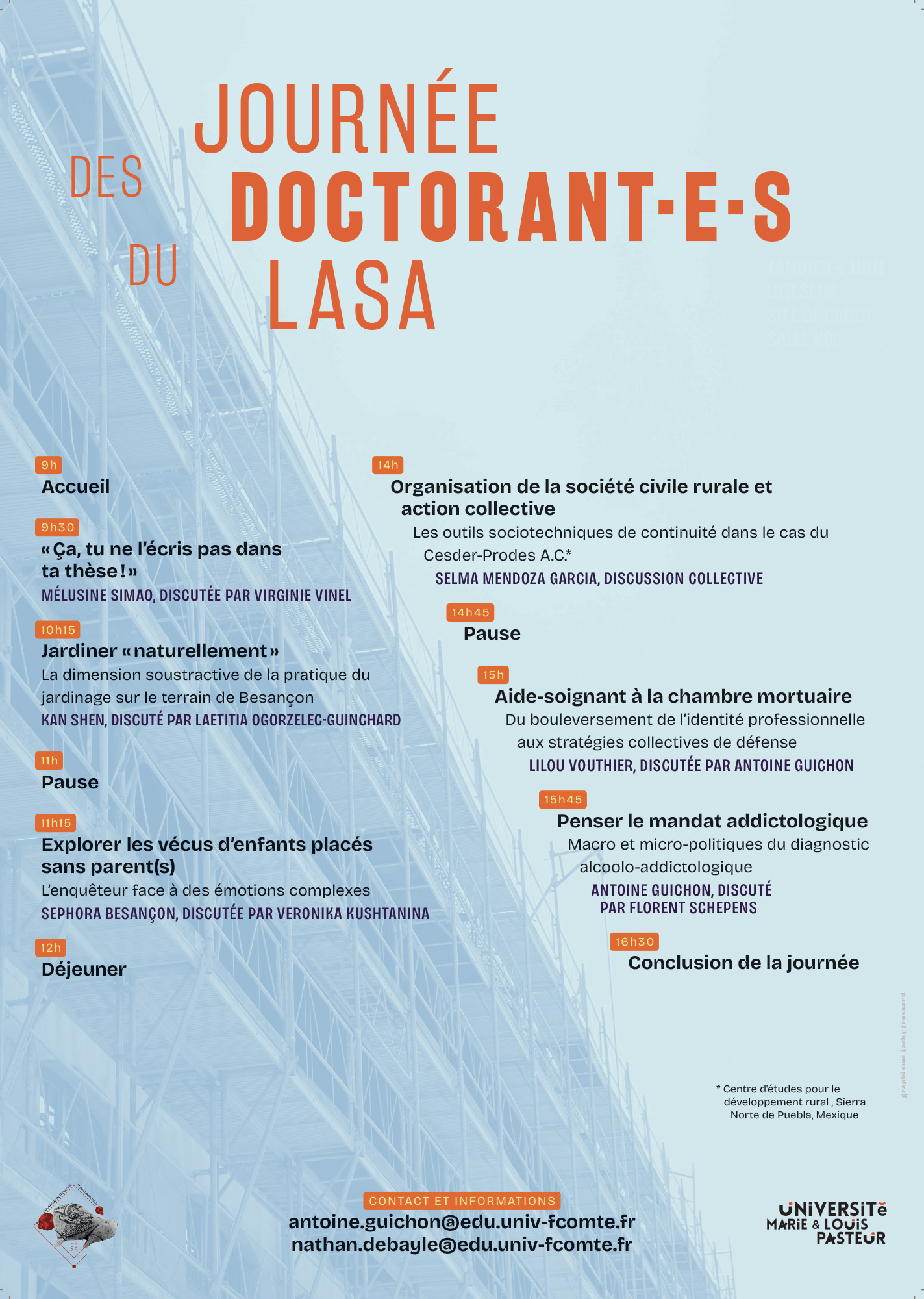 Journée des doctorant·e·s du LaSA 2025